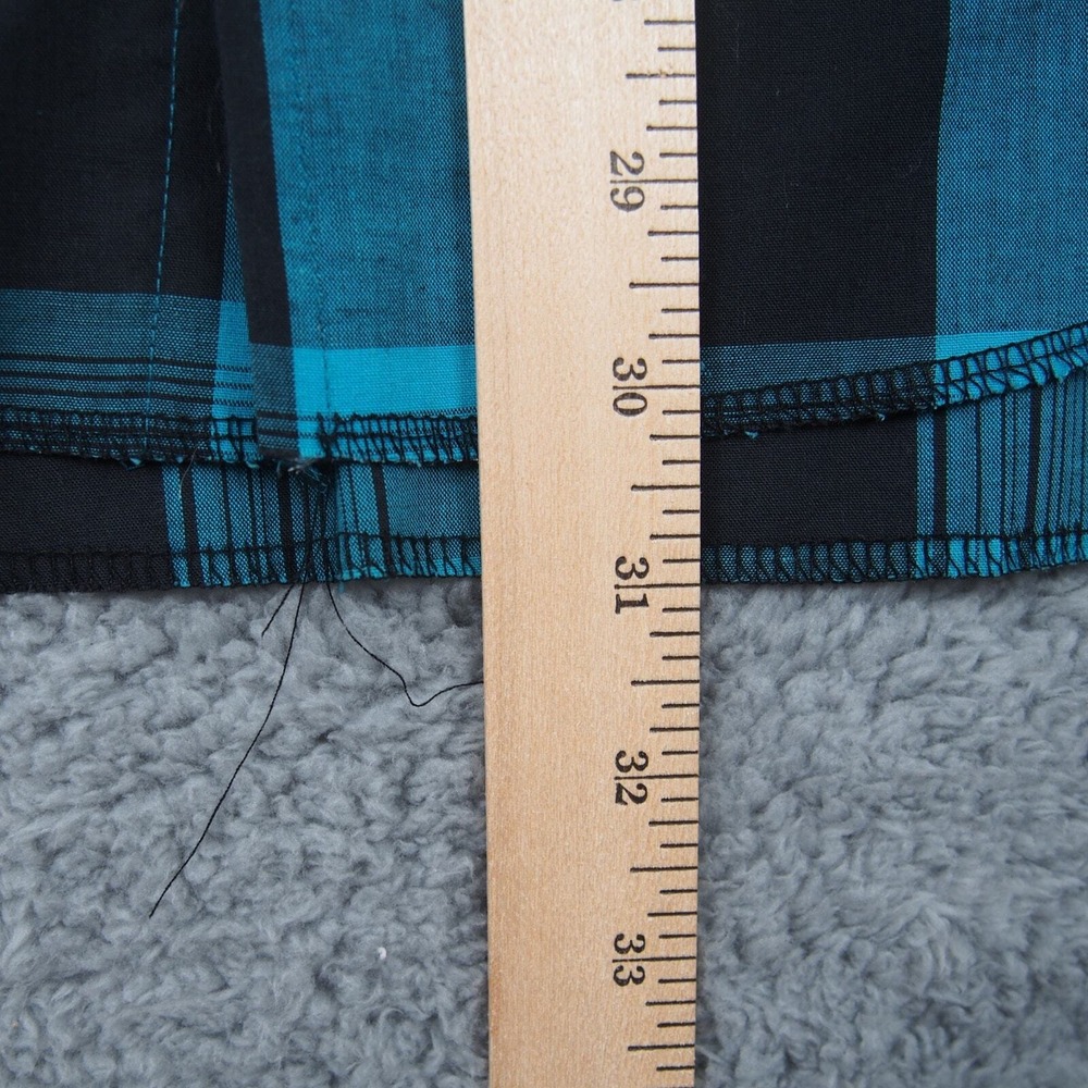 Vintage Wrangler Shirt X-Long Tails Sz L 16-33 Pearl Snap Cowboy Cut Turquoise - Picture 7 of 9